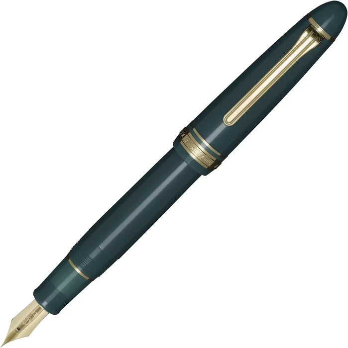 Sailor Profit Casual L Basis Gold Trim Fountain Pen Japan Fine Nib - Green Medium Thin - 4901680611738