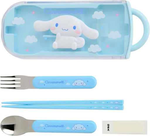Sanrio Lunch Trio Set with Relief Sliding Case Antibacterial