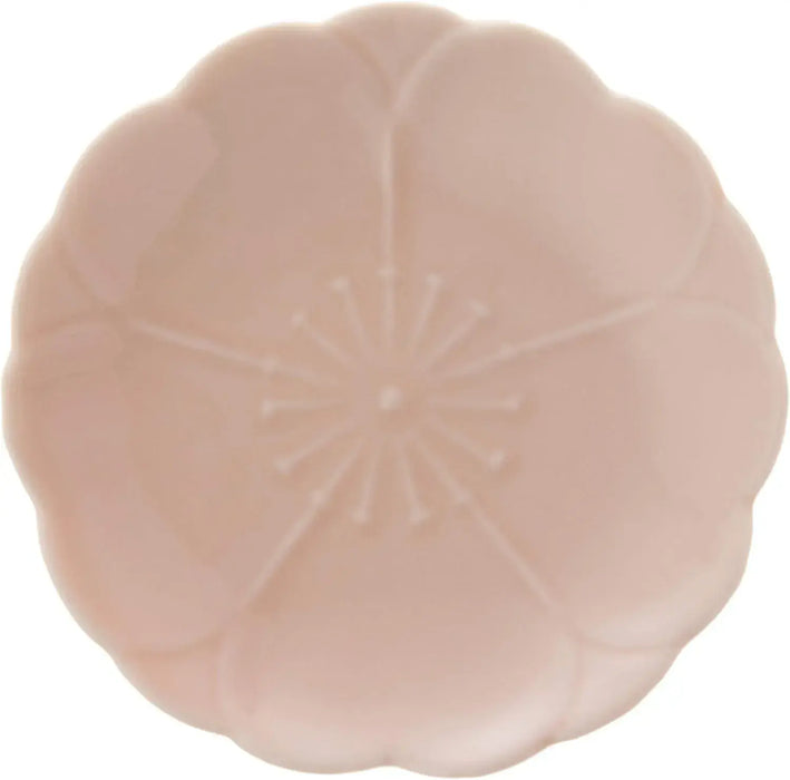 Seikai Toki Hasami Cherry Blossom Small Plate Peach Glaze