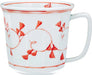 Seikai Toki Hasami Ware Lightweight Mug Microwave Safe - Arabesque Red - 4965451320168