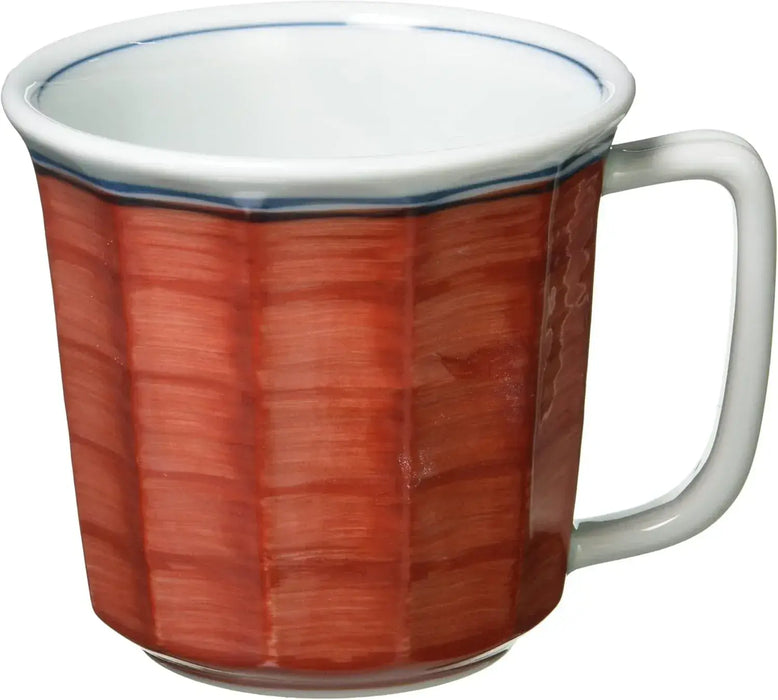 Seikai Toki Hasami Ware Lightweight Mug Microwave Safe - Kuresuki Yamasui Red - 4965451320267