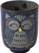 Seikai Toki Hasami Ware Yumono Hand Owl Pattern Dish - Large Blue Hot Water - 4965451839721