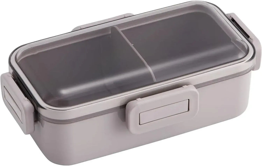 Skater 2-Tier Lunch Box Dishwasher and Microwave Safe Made in Japan - Gray 530ml - 4973307725982