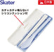 Skater Snoopy Chopsticks and Spoon Set Blue Seven Inch