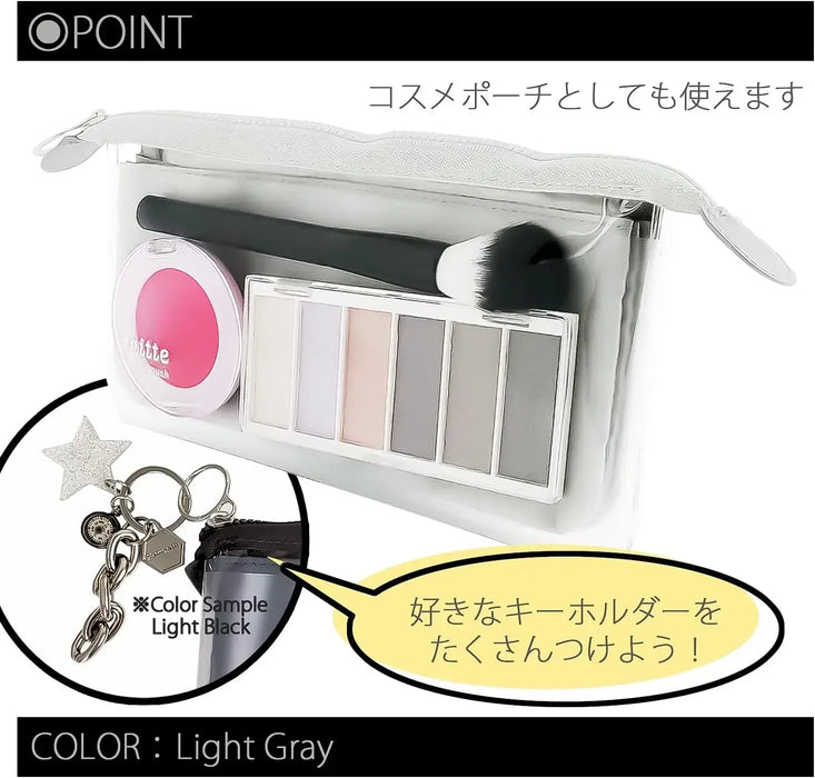 Sun-Star Stationery Pen Case Clear Pouch Flat Design