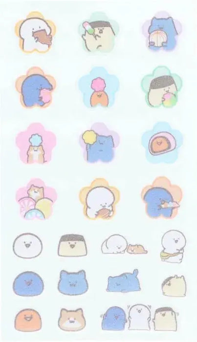 Sun-Star Stationery Plush Flocked Stickers
