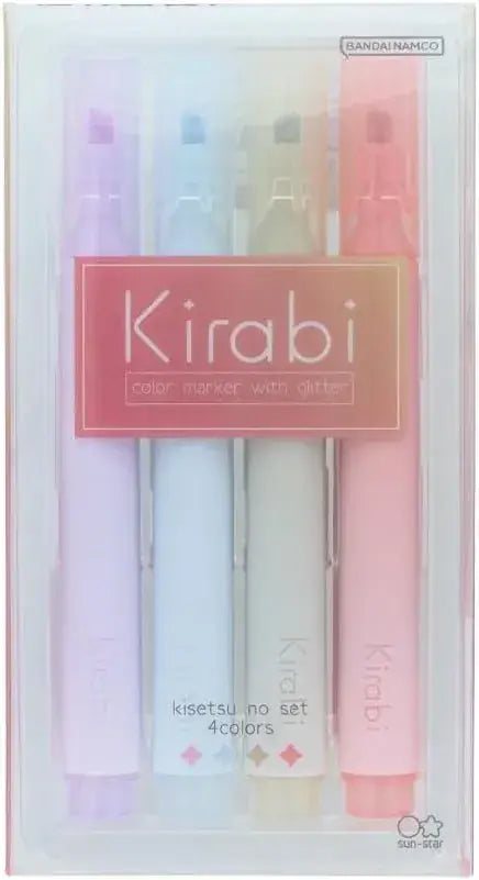 Sun-Star Water Based Glitter Marker Kirabi Seasonal Set