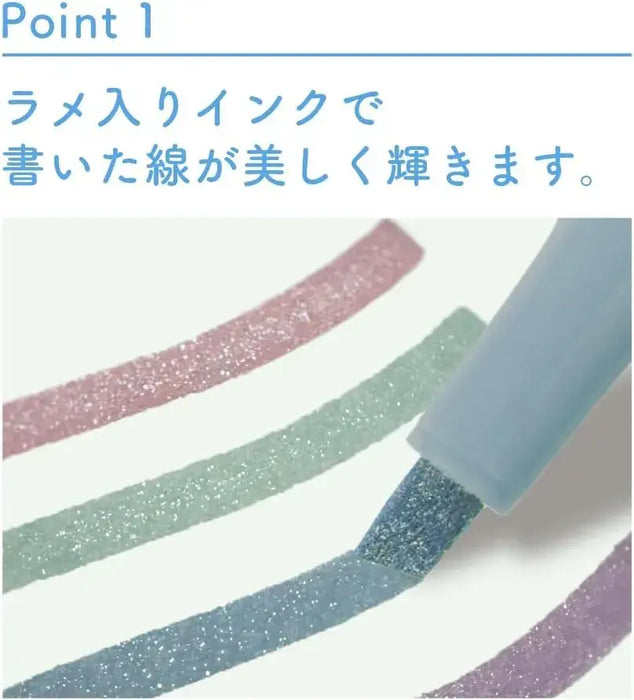 Sun-Star Water Based Glitter Marker Kirabi Seasonal Set