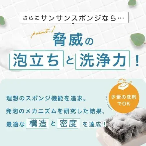Sun Sun Sponge Kitchen Sponge 4 Color Set Quick Dry Durable