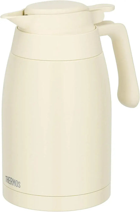 Thermos Dishwasher Safe Stainless Steel Thermal Pitcher - Ivory 1.5L - 4562344407854