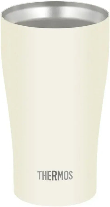 Thermos Vacuum Insulated Tumbler Dishwasher Safe Hot and Cold - Matte White 340ml - 4573603021704