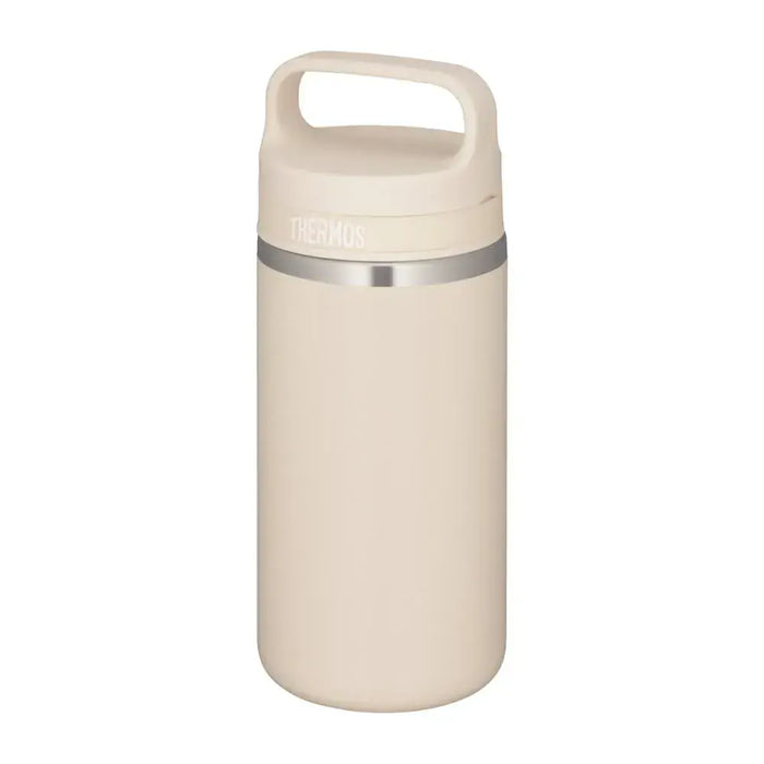 Thermos Vacuum Insulated Water Bottle with Carry Handle - Cream Beige 360ml - 4573603023364