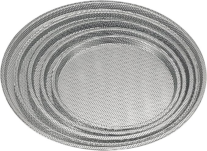 Nihon Metal Works 12 inch Stainless Steel Perforated Pizza Pan
