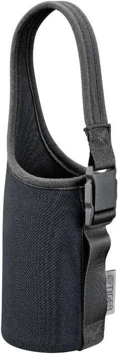 Tiger Water Bottle Cover with Handle and Shoulder Strap - Black 350-360ml - 4904710452950