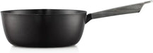 Vermicular Yukihira Cast Enamel Snow Flat Pot Japanese Cookware - 20cm Matte Black - 4582693929463