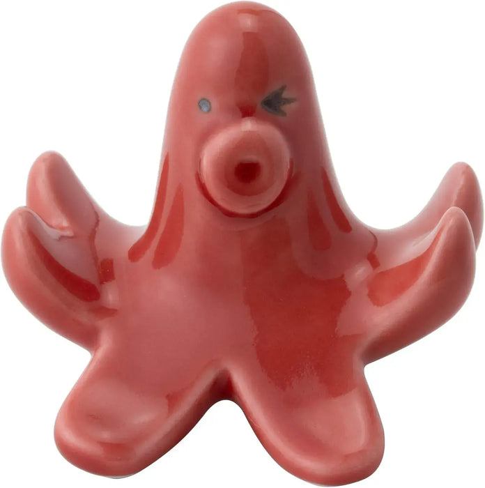 West Sea Pottery Hasami Ware Banana Chopstick Rest - Octopus - 4965451423630