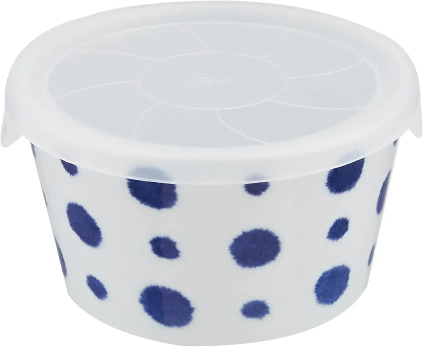 West Sea Pottery Hasami Ware Bowl with Lid - Small Polka Dots - 4965451325712