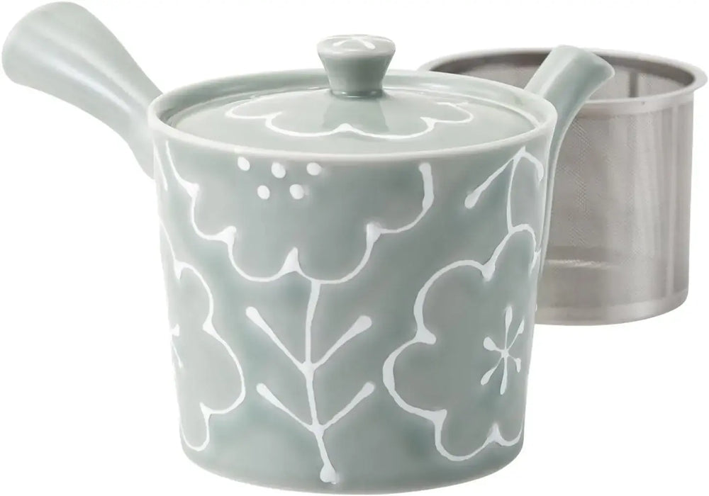 West Sea Pottery Hasamiyaki Soba Cup Mug - Gray Teapot - 4965451247274