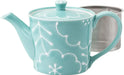 West Sea Pottery Hasamiyaki Soba Cup Mug - Light Blue Teapot - 4965451247267
