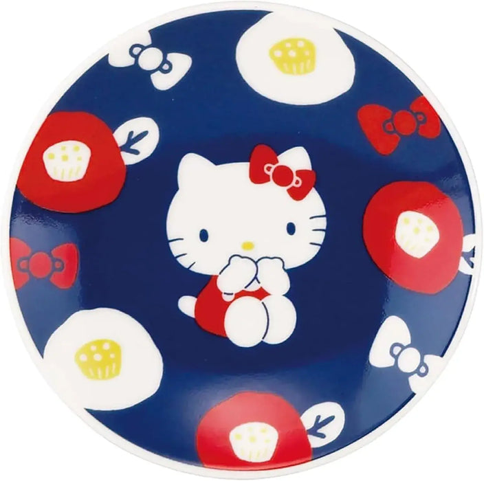 Yamaka Chiiwaa Character Ceramic Plate - Blue - 4979855143353