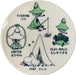 Yamaka Chiiwaa Character Ceramic Plate - White - 4979855149119