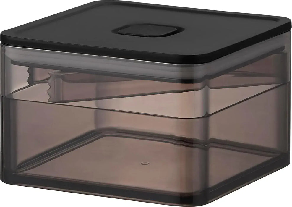 Yamazaki Sealed Storage Container Black 6.8 fl oz with Tongs