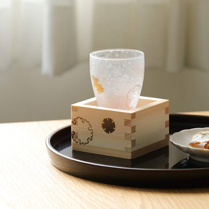 Aderia Sake Set - Authentic Masuzake Glass from Japan | Premium Nippon Taste | Masu Cup | Birthday Gift 6691