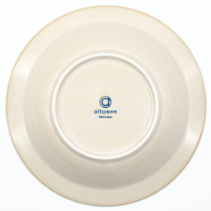 Aito Anyware Bowl Plate L 21cm Fleurage Navy Mino Ware 111042