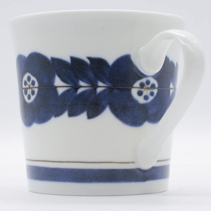 Aito Seisakusho Blossom Blossom Mug 320ml Navy Blue Mino Ware Japan 111005