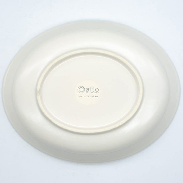 Aito Seisakusho Cullet Oval Curry Plate Pasta Bowl 24x19cm MW Dishwasher Safe 111108