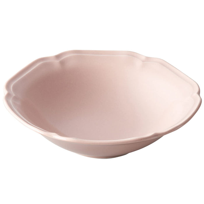 Aito Mino Ware Salad Bowl Plate Coral Pink 17cm Dishwasher/Microwave Safe 111086