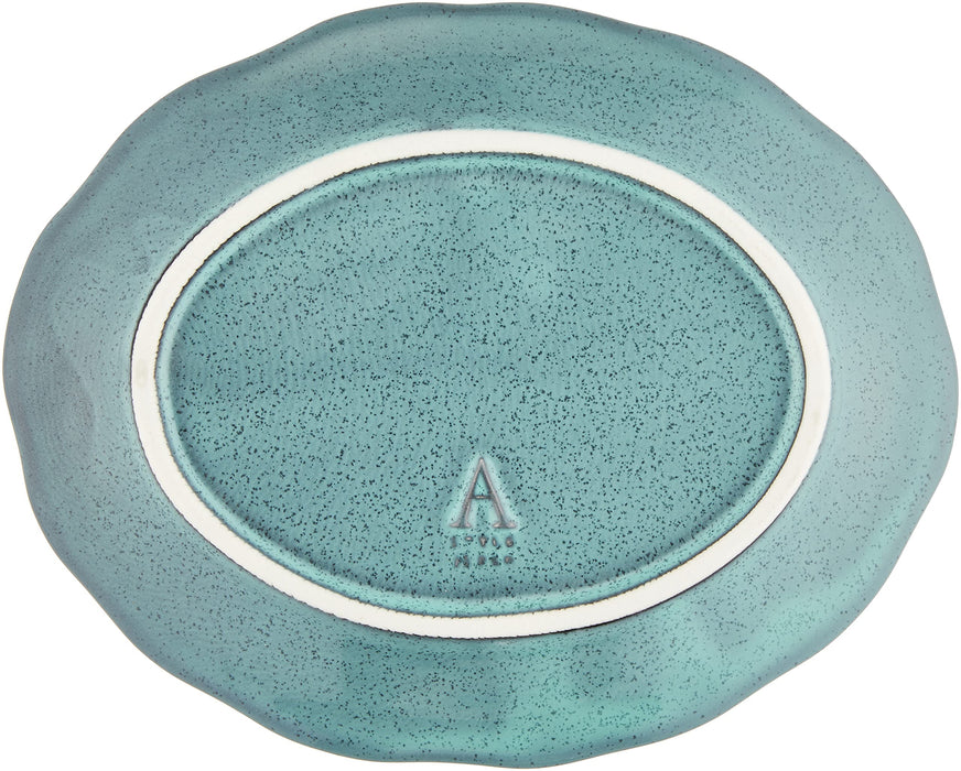 Aito Lien Lien 18cm S Aqua Blue Plate Dish Mino Ware 267860