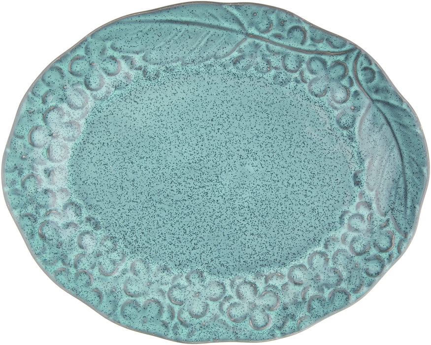 Aito Lien Lien 18cm S Aqua Blue Plate Dish Mino Ware 267860