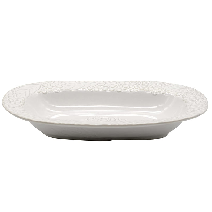 Aito Lien Oval Bowl Curry Plate Pasta Plate 26x16cm White Mino Ware Japan 267891