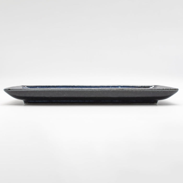 Aito Natural Color Long Square Plate Grilling Plate (2) 21x13cm Navy Blue Mino Ware 567518-Kiichin - The #1 Place for Japanese Goods in Your Hand!