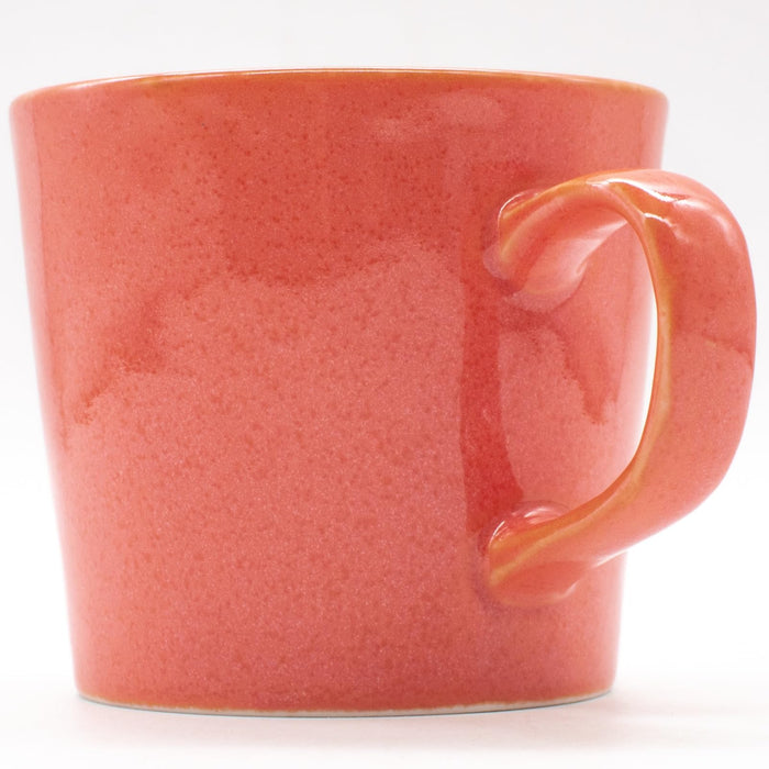 Aito Mino Ware Mug Large Coffee Cup 320ml Coral Pink Dishwasher/Microwave Safe-Kiichin - The #1 Place for Japanese Goods in Your Hand!