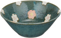 Aito Bowl Nordic Flower 14cm Green Floral Mino Ware Japan 266254-Kiichin - The #1 Place for Japanese Goods in Your Hand!