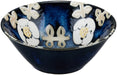Aito Seisakusho Nordic Flower Bowl Plate 14cm Navy Floral 266253-Kiichin - The #1 Place for Japanese Goods in Your Hand!
