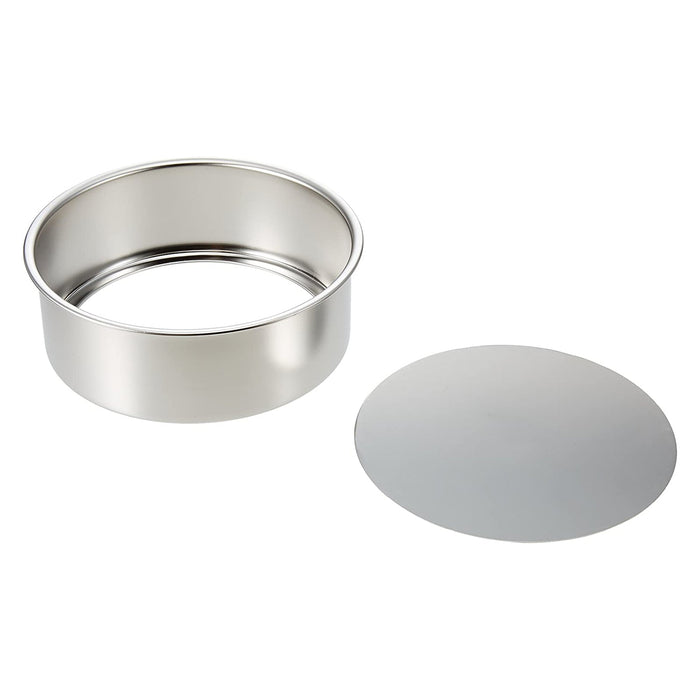 Akagawa Kibutsu 12cm Stainless Steel Round Cake Pan - Removable Bottom