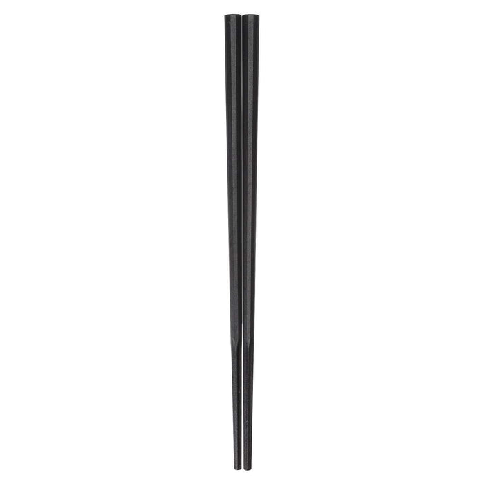 Akebono 23Cm Black Decagonal Non-Slip Noodle Chopsticks - Authentic Japanese Cuisine