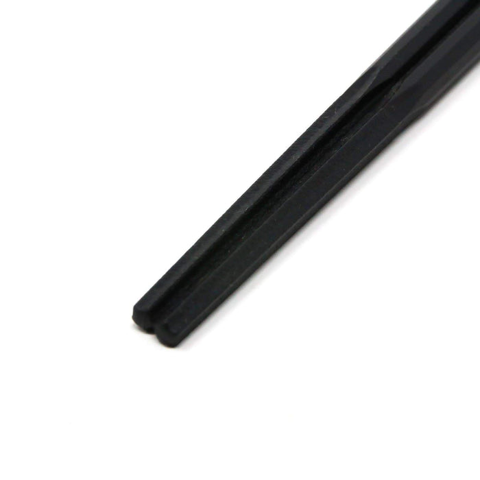 Akebono 23Cm Black Decagonal Non-Slip Noodle Chopsticks - Authentic Japanese Cuisine