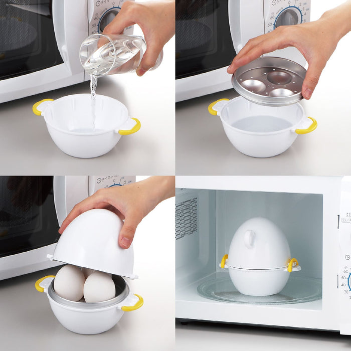 Akebono Japan Microwave Egg Boiler (3 Eggs) - Default Title