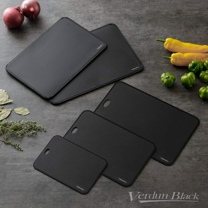 Shimomura Kogyo Antibacterial Cutting Board Verdan Black VB-614 Niigata Tsubame-Sanjo