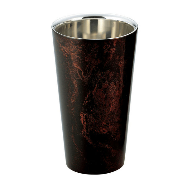 Asahi Yamanaka Urushi Lacquered Double-Wall Cooler Glass 270Ml - Japan's Finest Black Gift-Boxed Glass