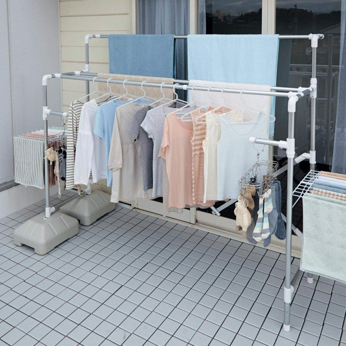 Belle Maison 3-Rod Aluminum Drying Stand - Japanese Design