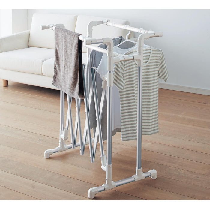 Belle Maison Silver Laundry Drying Rack - Compact Indoor Storage Stand