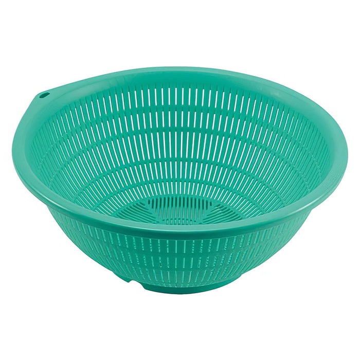 Benkei 22cm Plastic Colander - Green | Efficient Kitchen Strainer