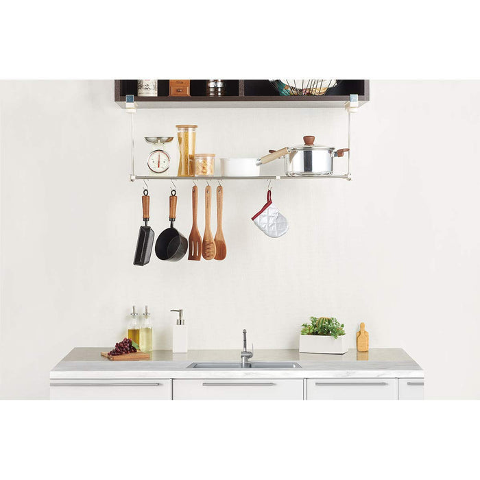 Bestco Japan Stainless Kitchen Rack - 1 Tier Telescopic Shelf, Gray (NY-1005)