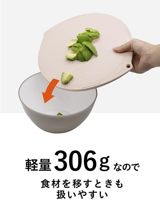 Cb Japan Gray Round Cutting Board - Easy-to-Cut Dishwasher-Safe Board for Multiple Ingredients