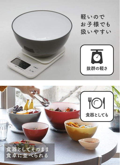 CB Japan 23cm Polypropylene Bowl Ash Gray [Microwave Safe]